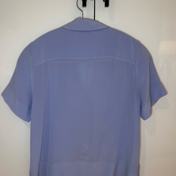 Everlane The Notch Button-Down Shirt in Washable Silk Size 0 · Blue · 100% silk - Picture 4 of 6